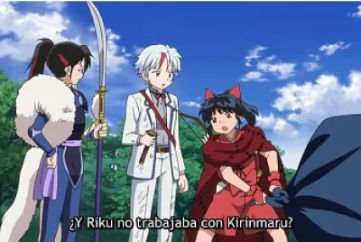moroha dice que riku trabaja con kirinmaru hanyo no yashahime