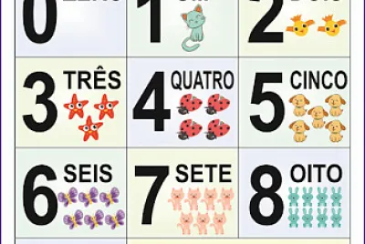 Quebra-cabeça dos números jigsaw puzzle