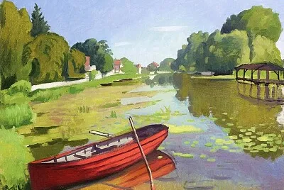 Marquet la barque rouge