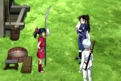setsuna le dice a moroha que no sabe afilar espadas hanyo no yashahime jigsaw puzzle