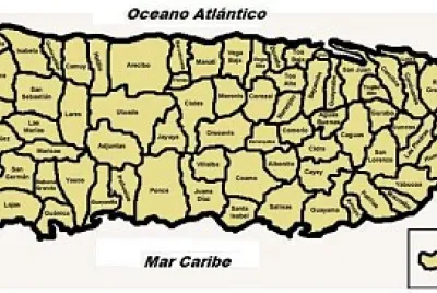 MAPA DE PUERTO RICO - PUEBLOS jigsaw puzzle