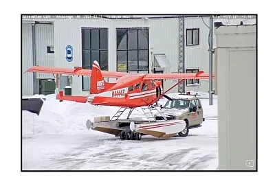 Half truck moving a small plane jigsaw puzzle