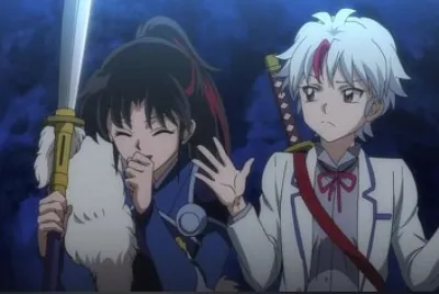 setsuna le hace una broma a towa hanyo no yashahime jigsaw puzzle