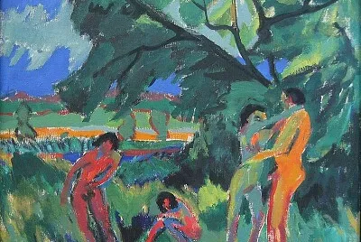 Kirchner personnes nues jouant