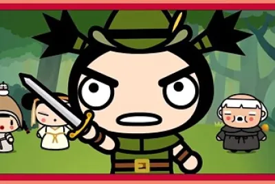 garu defiende a sus amigos pucca