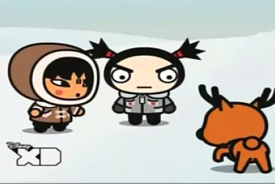 abyo y garu encuentran a un reno pucca