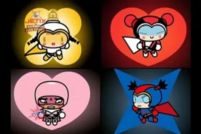 soo convierte a garu, pucca, ching y abyo en la liga sooga pucca