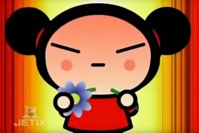 pucca amenaza a un planta carnívora pucca