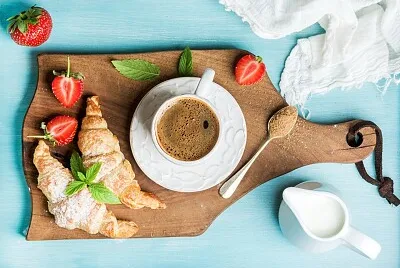 coffee and croissant