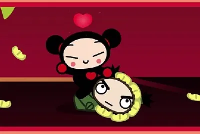 pucca prueba su suerte en el amor con garu pucca