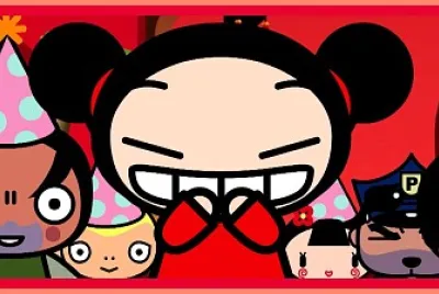 pucca se alegra por su regalo ya que es garu pucca