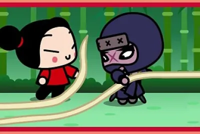 pucca le a tobe la cola de una serpiente pucca