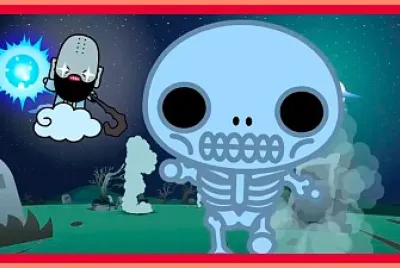 garu esqueleto trata escapar del maestro soo pucca
