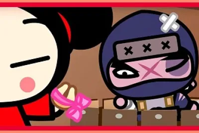 tobe intenta tomar la galleta de pucca pucca