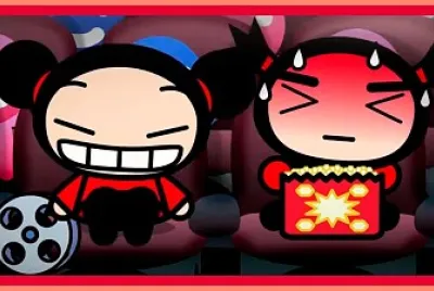 pucca piensa ver una pelicula de amor con garu