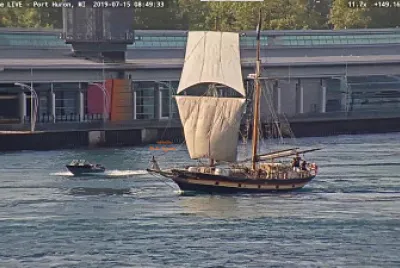 TSS St Lawrence-2 Tall Sailing Ship Under Sail !