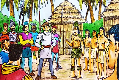 ENCUENTRO DE DOS RAZAS jigsaw puzzle
