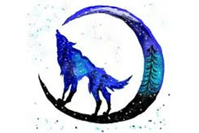 wolf painting