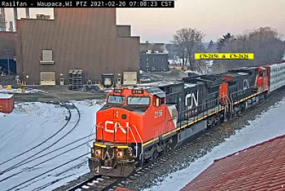 CN-2156   CN-2626 at Waupaca,WI/USA in the Snow