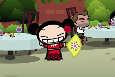 pucca se emociona al ver a garu pucca