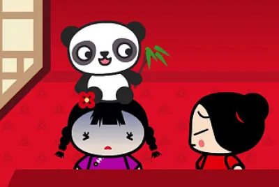chang puso un panda en la cabeza de ching pucca