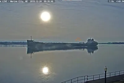 פאזל של mv Tim s Dool at sunrise, Marine City,MI/USA