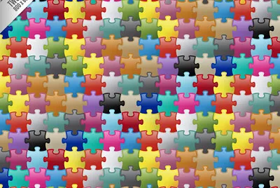 פאזל של colored puzzle pieces