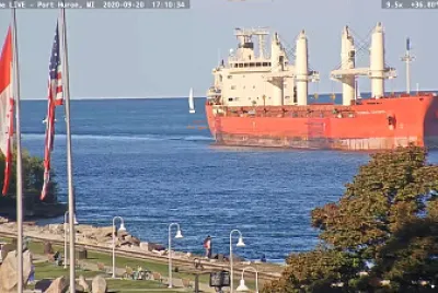 פאזל של mv Federal Caribou exiting Lake Huron