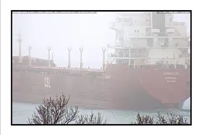 Oakglen moving out in heavy fog  Port Huron, MI
