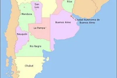 Mapa de Argentina y sus Provincias