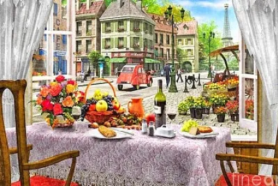 mesa junto a la ventana