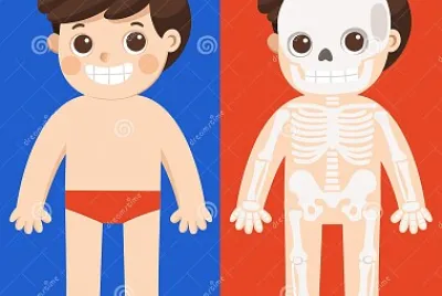 Quebra - cabeça  do corpo Encaixe as peças com atenção jigsaw puzzle