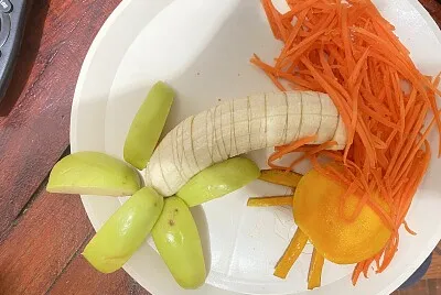 Dibujando con las frutas