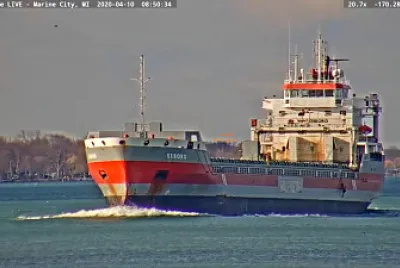  "saltie  " Eeborg heading into Lake Huron