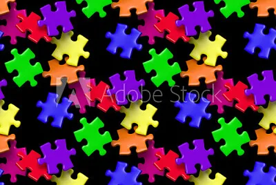 colorful puzzle pieces  2
