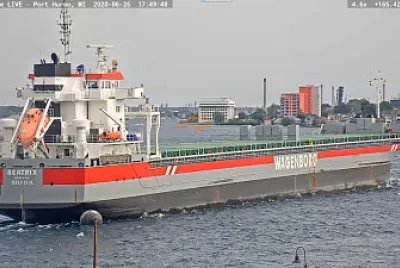  "saltie  " Beatrix exiting Lake Huron southbound