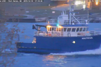 RV Arcticus USGS exiting Lake Huron southbound