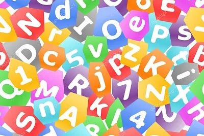 colorful letters