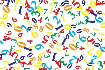 scattered numbers