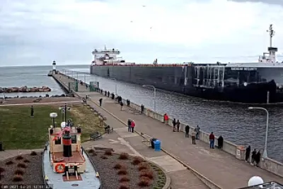 American Integrity Freighter at Duluth