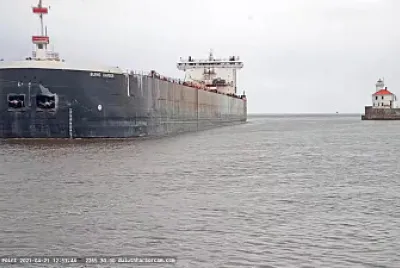 Burns Harbor Freighter at Superior