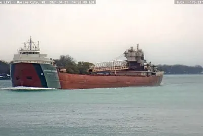 Arthur M Anderson Freighter at Marine City