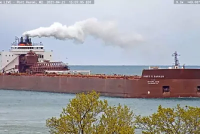 James R Barker Freighter at Port Huron