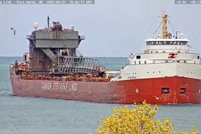Frontenac Freighter at Port Huron