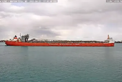 Frontenac Freighter at Marine City