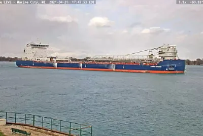 Algoma Intrepid Freighter at Marine City