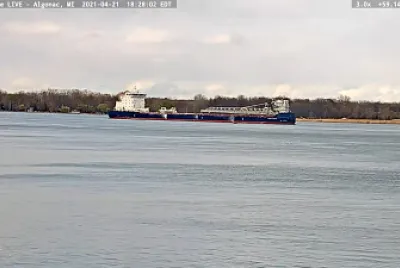 Algoma Intrepid Freighter at Algonac