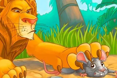FÁBULA EL LEÓN Y EL RATÓN