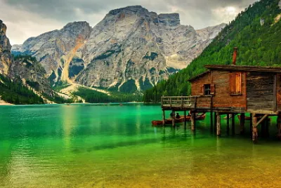lago de Braies-Italia