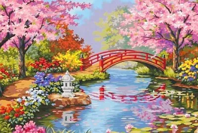 Cerisiers en fleurs